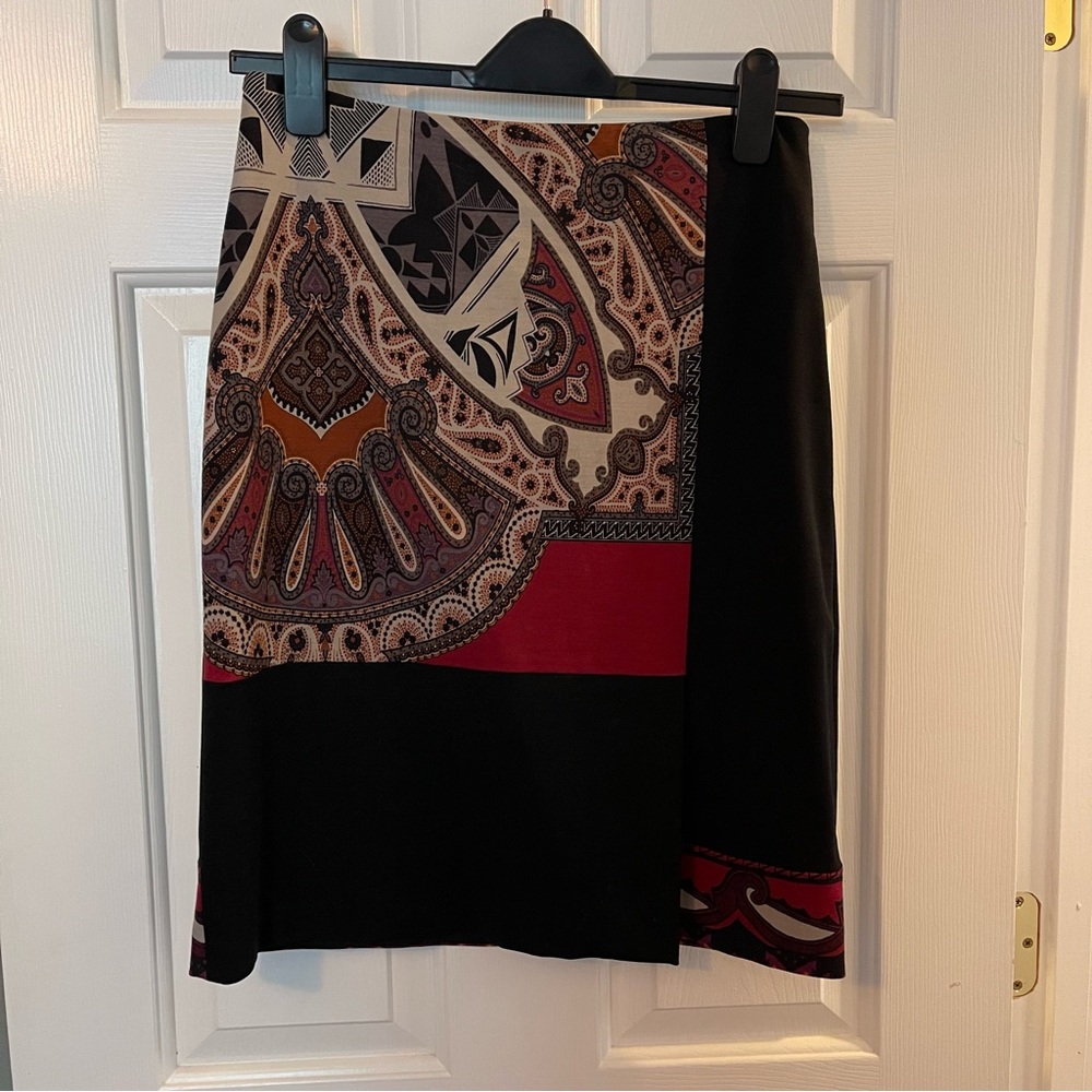 ETRO Italy Gorgeous Women’s Paisley Knee-Length Skirt Size 46 / L / 8 / 10